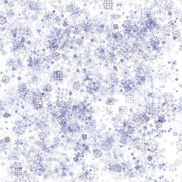 Seamless pattern of snowflakes — Stock Vector