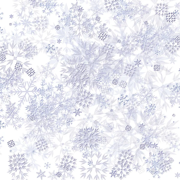 Flocons de neige fond de Noël — Image vectorielle