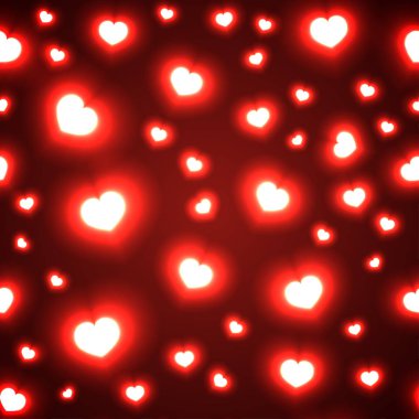 Sevgililer günü kalpleri desenle