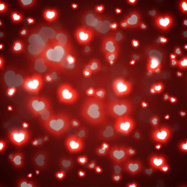 Sevgililer günü kalpleri desenle