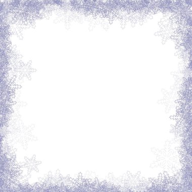 Kar taneli Noel çerçevesi