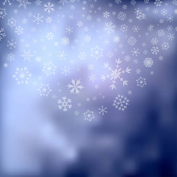 Синий Счастливый Рождественский Фон — стоковый вектор