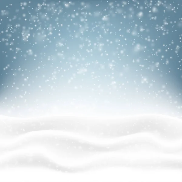 Schnee Glücklich Weihnachten Hintergrund — Stockvektor