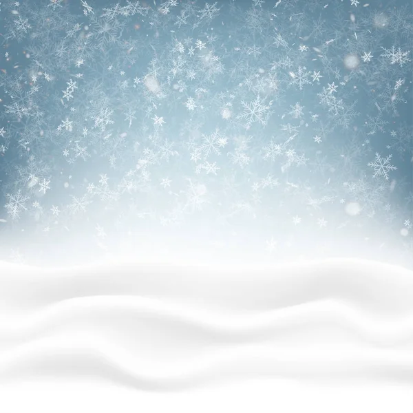 ブルー クリスマス背景 — ストックベクタ