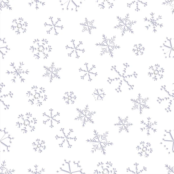 Fond Noël Sans Couture Avec Motif Flocons Neige — Image vectorielle