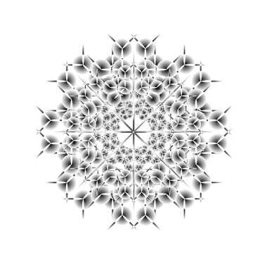 Süslü Noel vektör kar tanesi 