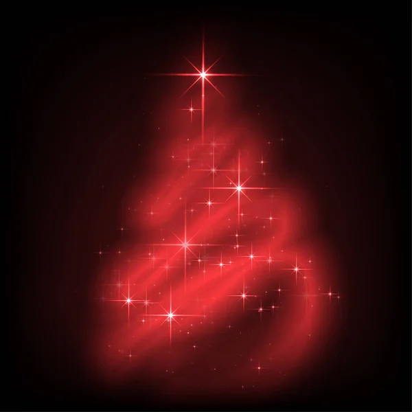 Αφηρημένη Λαμπερό Χριστουγεννιάτικο Δέντρο — Διανυσματικό Αρχείο