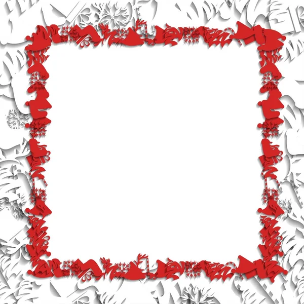 Abstract Frame Ontwerp Voor Christmas — Stockvector