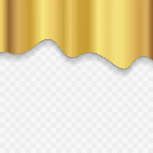 Golden Modern Fluid Achtergrond Samenstelling Met Dark Gradients Gold Metal — Stockvector