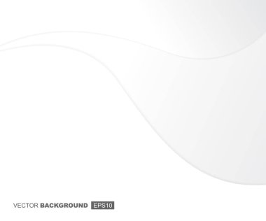 Dalgalar ve Gölgelerle Beyaz Modern Akışkan Arkaplan