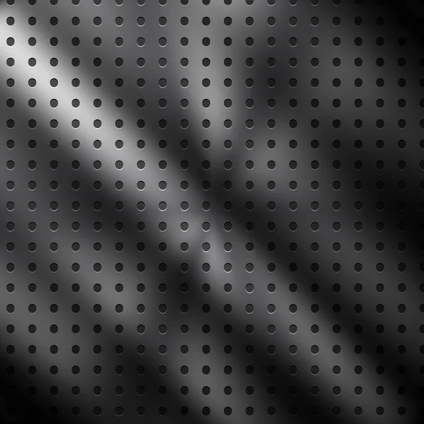 Texture Abstraite Black Metal Grill Avec Lumière — Image vectorielle
