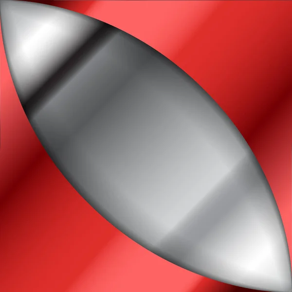 Red Glossy Bow Ribbon Corner Bakgrund Med Skuggor — Stock vektor