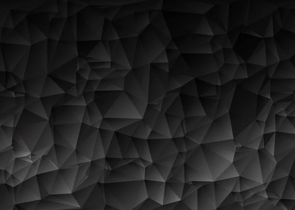 Texture Abstraite Des Polygones Triangulaires Noirs — Image vectorielle