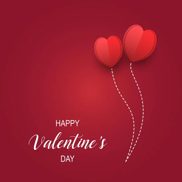 Valentines Day Background Composition Elegant Hearts — Stock Vector