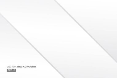 Çapraz Gölgeler ve Çubuklarla Beyaz Modern Geometrik Arkaplan Kompozisyonu