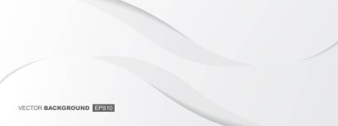 Dalgalar ve Gölgelerle Beyaz Modern Akışkan Arkaplan