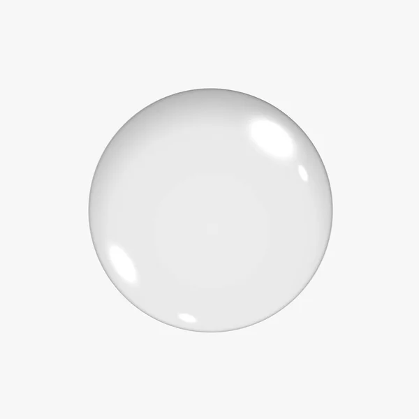 Esfera Vidro Vazia Translúcida Círculo — Vetor de Stock