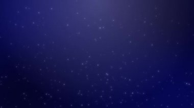 Mavi Arkaplanda Düşen Parçacıklar Canlandırması