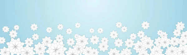 Floral Blossom Fondo Primavera Con Flores Blancas — Vector de stock