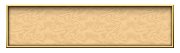 Projeto Moderno Dourado Emblema Fronteira Quadro Com Textura Madeira — Vetor de Stock