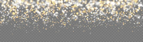 Λαμπερό Λαμπερό Λαμπερό Χρυσό Glitter Διαφανές Φόντο — Διανυσματικό Αρχείο