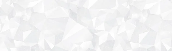 Witte Veelhoekige Banner Achtergrond Met Gestreepte Lijn Driehoeken — Stockvector