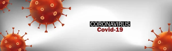 Virusstam Model Van Novel Coronavirus 2019 Ncov Covid Concept Voor — Stockvector