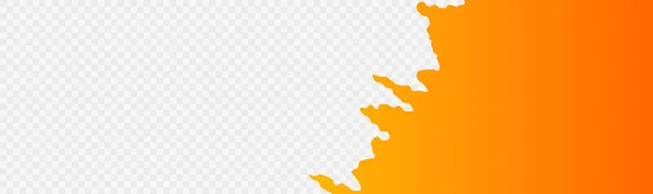 Rude Orange Rude Conception Bannière Arrière Plan Diviseur — Image vectorielle