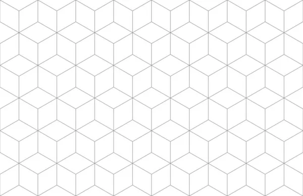 シームレスな幾何学的六角形ラインパターンの背景 — ストックベクタ