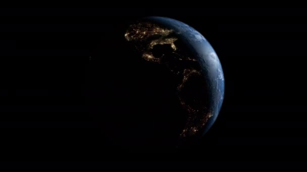 Globe de Terre tournant en boucle avec Canal Alpha Transparence  
