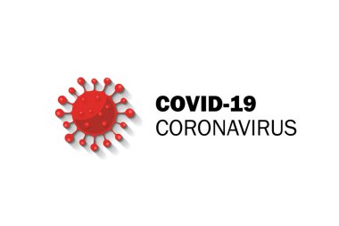 Coronavirus Konsept Tipografi Tasarım Logosu
