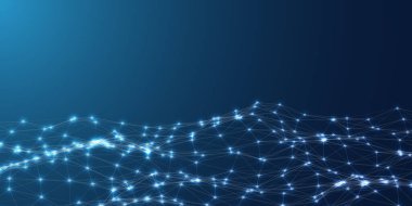 Fütürist Biçim Pleksus Ağ Bağlantısı Teknolojisi Arkaplanı