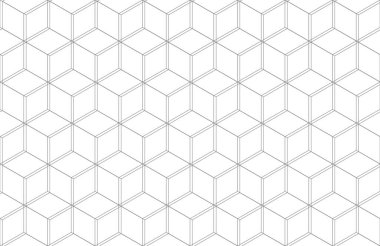 Kusursuz Geometrik Altıgen Çizgi Düzeni Arkaplanı