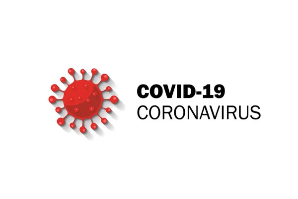 Coronavirus Concept Typografie Ontwerp Logo — Stockvector