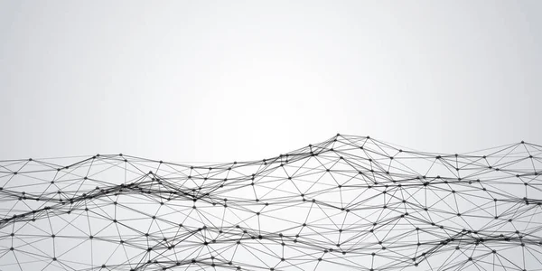 Φόντο Τεχνολογίας Σύνδεσης Δικτύου Πλέξους Φουτουριστικού Στυλ — Διανυσματικό Αρχείο
