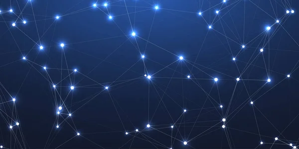 Plexus Network Connections Lines Technology Concept Icon Mit Licht lizenzfreie Stockvektoren