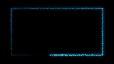 Parlayan Enerji Neon Çerçevesi Döngüsü