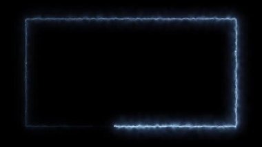 Parlayan Enerji Neon Çerçevesi Döngüsü