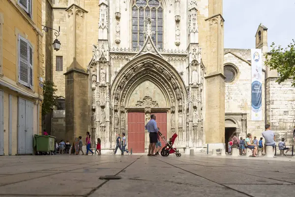 Catedral de Saint-Sauveur d 'Aix-en-Provence — Foto de Stock