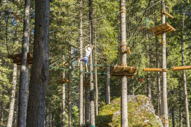 Ağaç tırmanma işi çocuk