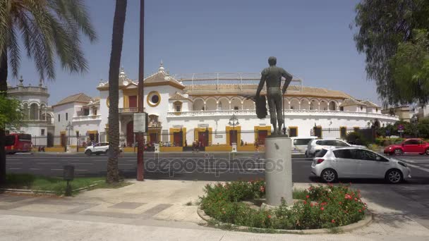 Sevilla España Agosto 2017 Turistas Haciendo Cola Para Entrar Famosa Video de stock