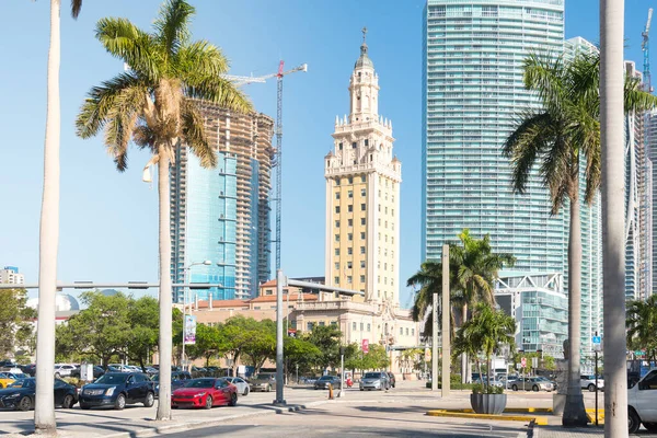 Miami Usa March 2018 View Freedom Tower Skyscrapers Downtown Miami — Stock Photo, Image