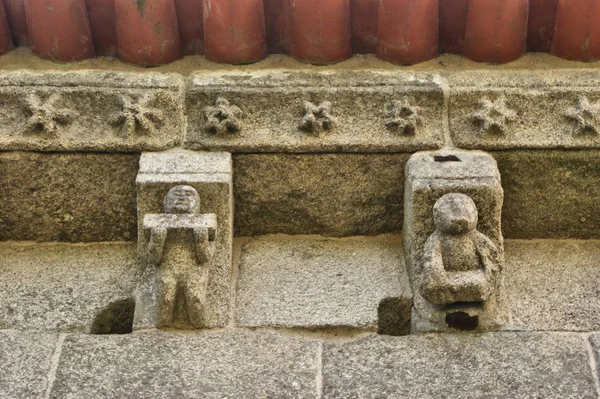 Detail of Boelhe romanesque church in Penafiel — Stock Photo, Image