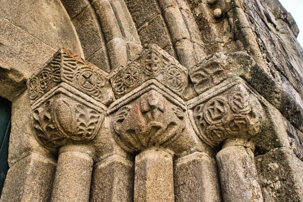 Detail of Boelhe romanesque church in Penafiel — Stock Photo, Image