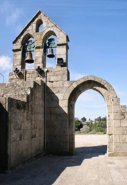 Detail of romanesque monastery of Sao Pedro de Ferreira — Stock Photo, Image