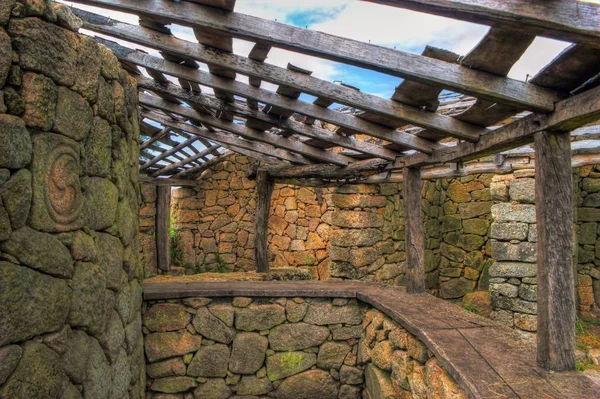 Proto-pemukiman bersejarah di Sanfins de Ferreira — Stok Foto