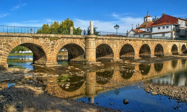 Rzymskiego Mostu Trajano Chaves Portugalia — Zdjęcie stockowe