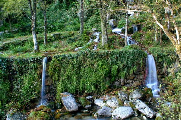 Cachoeira Parque Nacional Peneda Geres Portugal — Fotografia de Stock