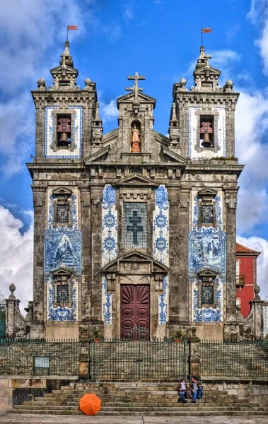 Kostel Saint Ildefonso Porto Portugalsko — Stock fotografie