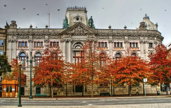 Byggnad För Bank Portugal Oporto Portugal — Stockfoto